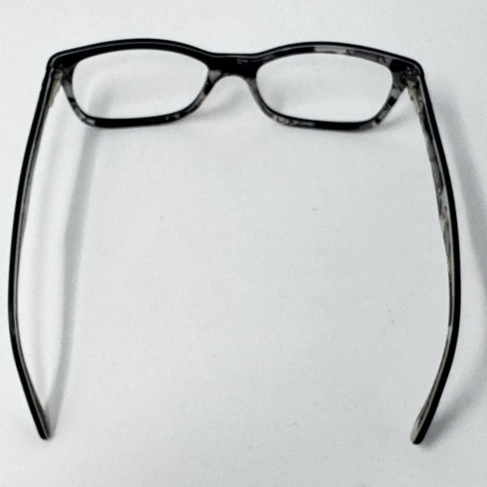 Ray-Ban RB5228 5405 Black Grey Logo Print Eyeglass Frames 53-17-140 Authentic